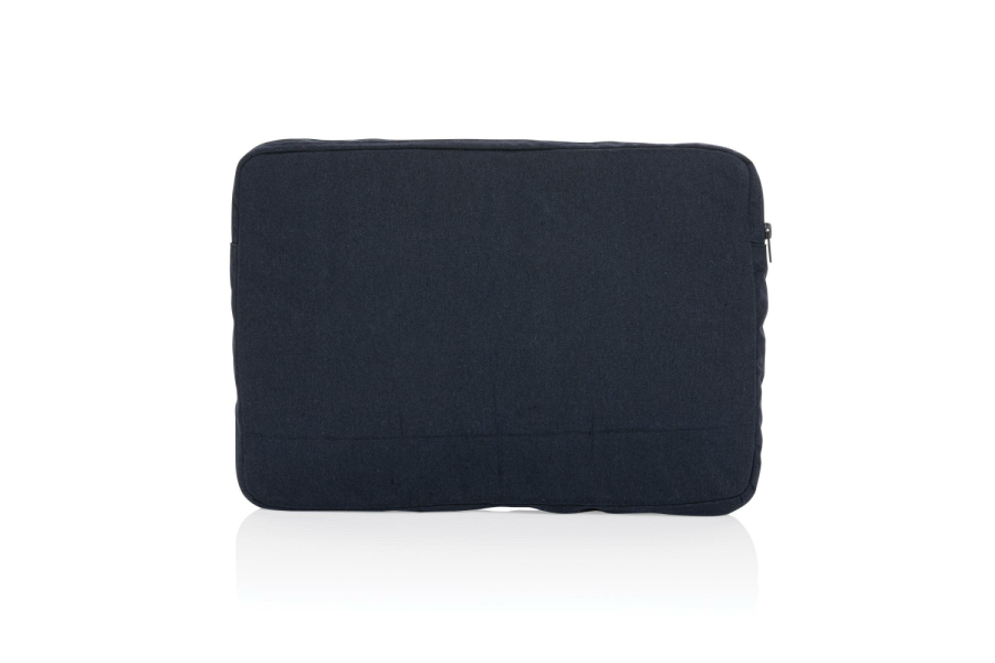 Laluka AWARE™ recycled cotton 15.6 inch laptop sleeve: item back