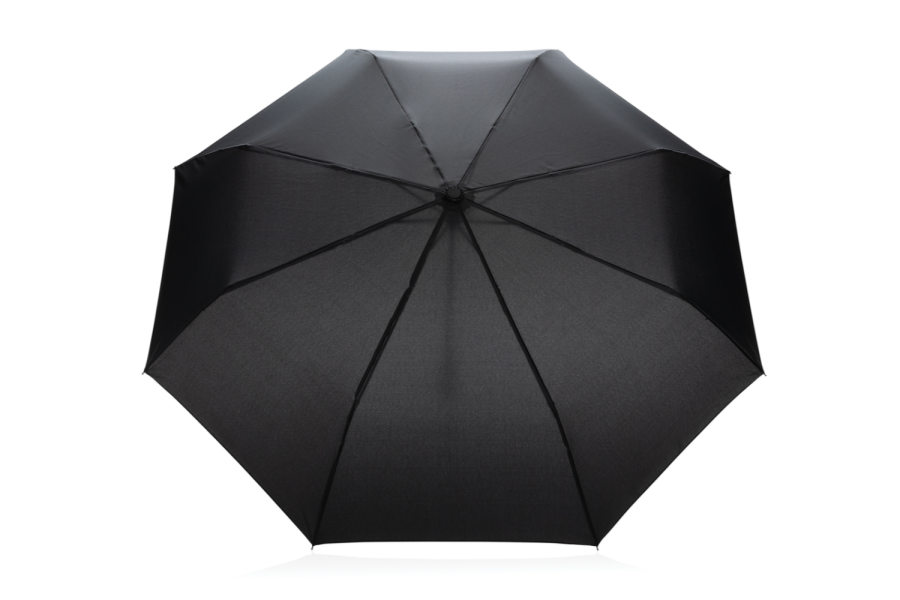 20,5 collu Impact AWARE™ RPET 190T Pongee mini lietussargs ar bambusa rokturi: lietussargs