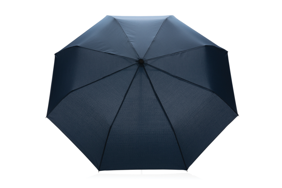 20,5 collu Impact AWARE™ RPET 190T Pongee mini lietussargs ar bambusa rokturi: lietussargs