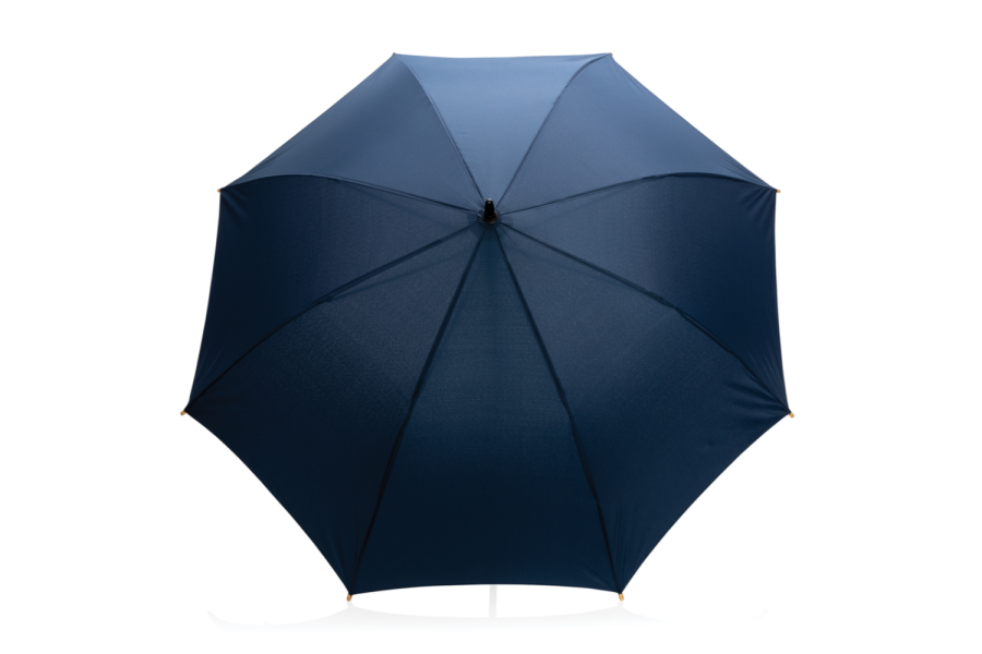 23" Impact AWARE™ RPET 190T paraply med automatisk öppning och bambuhandtag: paraply