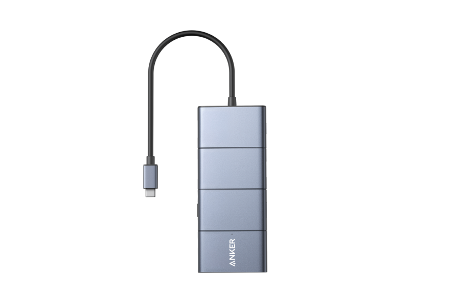 Anker PowerExpand 11-in-1 USB-C PD 10Gbps andmejaotur: eseme esikülg ülespoole