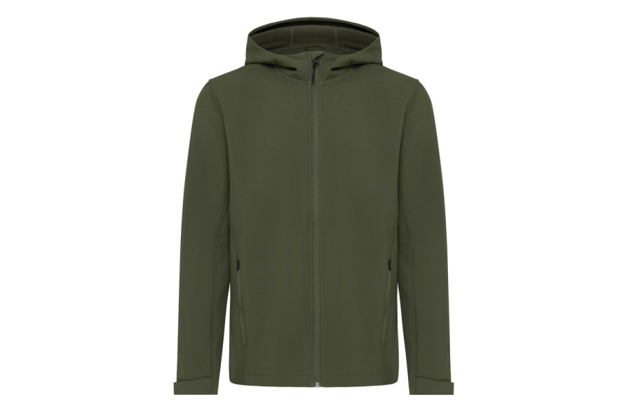 Veste softshell Iqoniq Makalu pour homme en polyester recyclé: Manche gauche