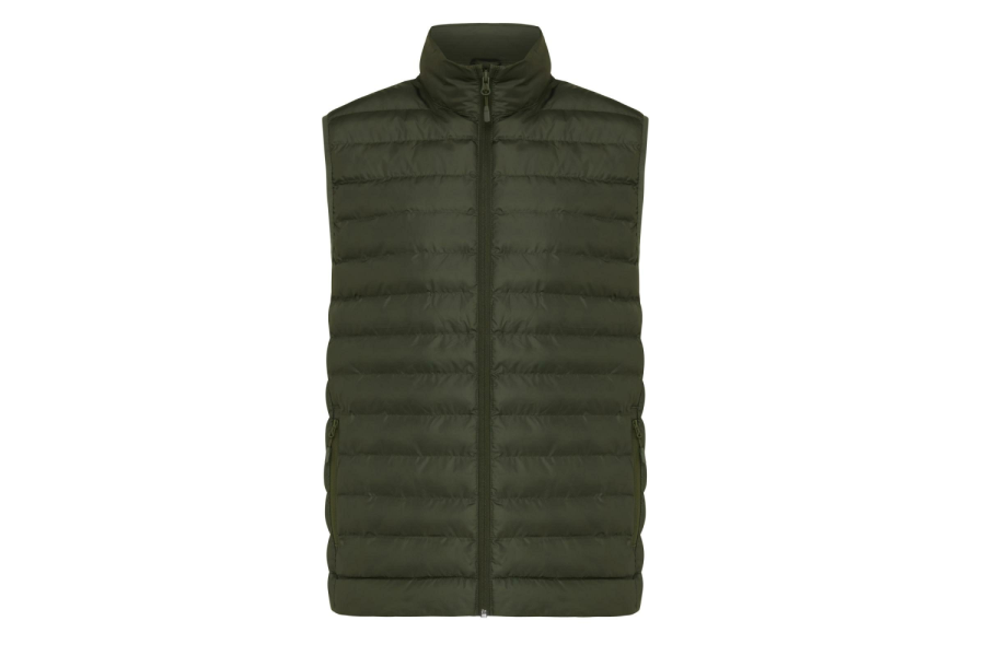 Gilet sans manches Iqoniq Meru pour homme en polyester recyclé: Intérieur de l’encolure