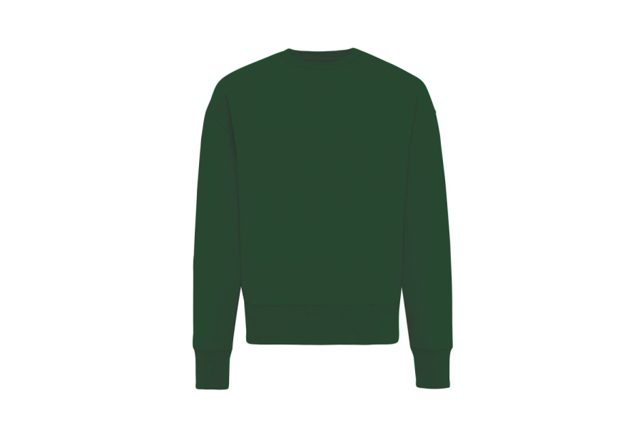 Sweat décontracté à col rond Iqoniq Kruger en coton recyclé: Avant du produit