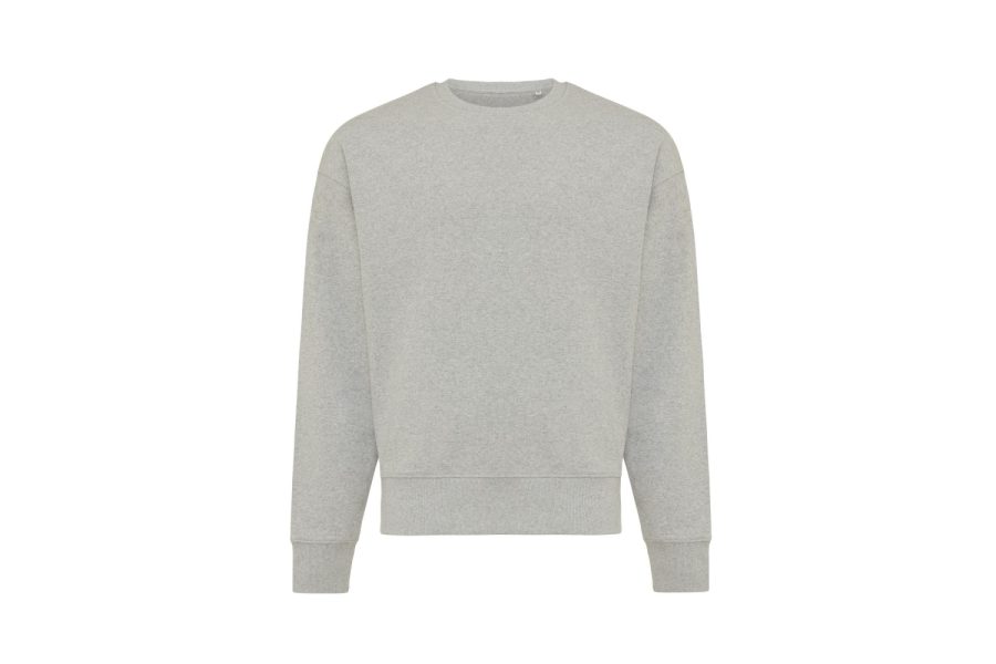 Sweat décontracté à col rond Iqoniq Kruger en coton recyclé: Manche gauche