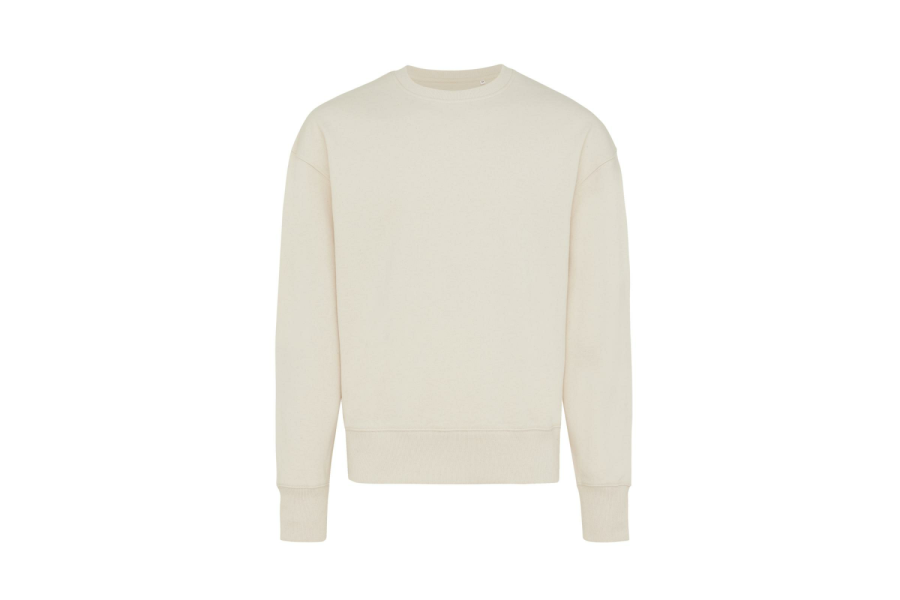 Sweat décontracté à col rond Iqoniq Kruger en coton recyclé: Poitrine droite