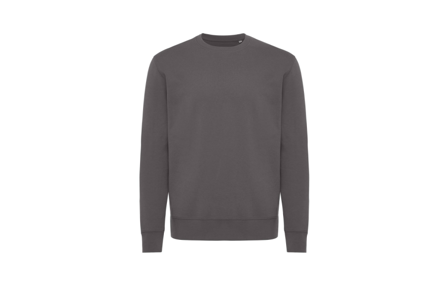 Sweat décontracté à col rond Iqoniq Kruger en coton recyclé: Avant du produit