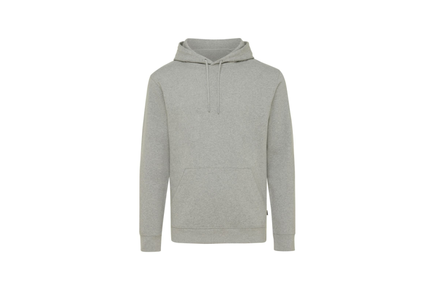 Sweat à capuche non teint Iqoniq Torres en coton recyclé: Poche