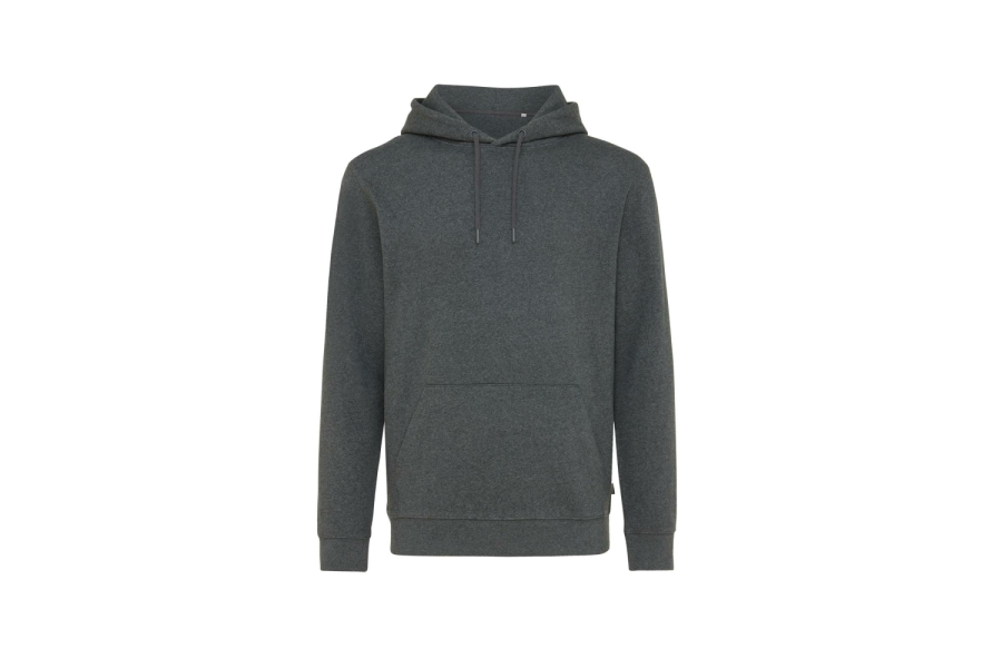Sweat à capuche non teint Iqoniq Torres en coton recyclé: Manche gauche