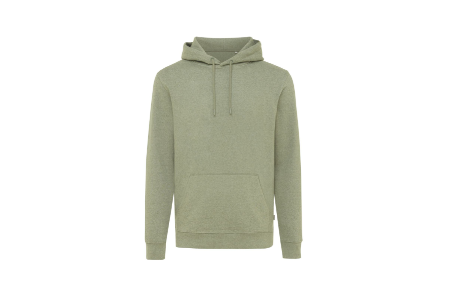 Sweat à capuche non teint Iqoniq Torres en coton recyclé: Poche