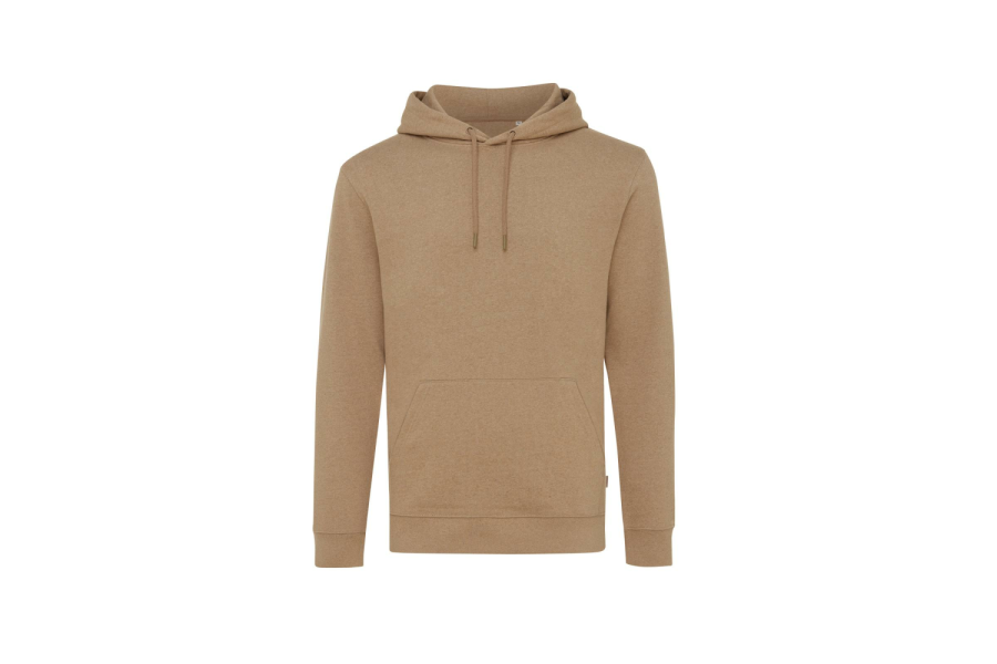Sweat à capuche non teint Iqoniq Torres en coton recyclé: Intérieur de l’encolure