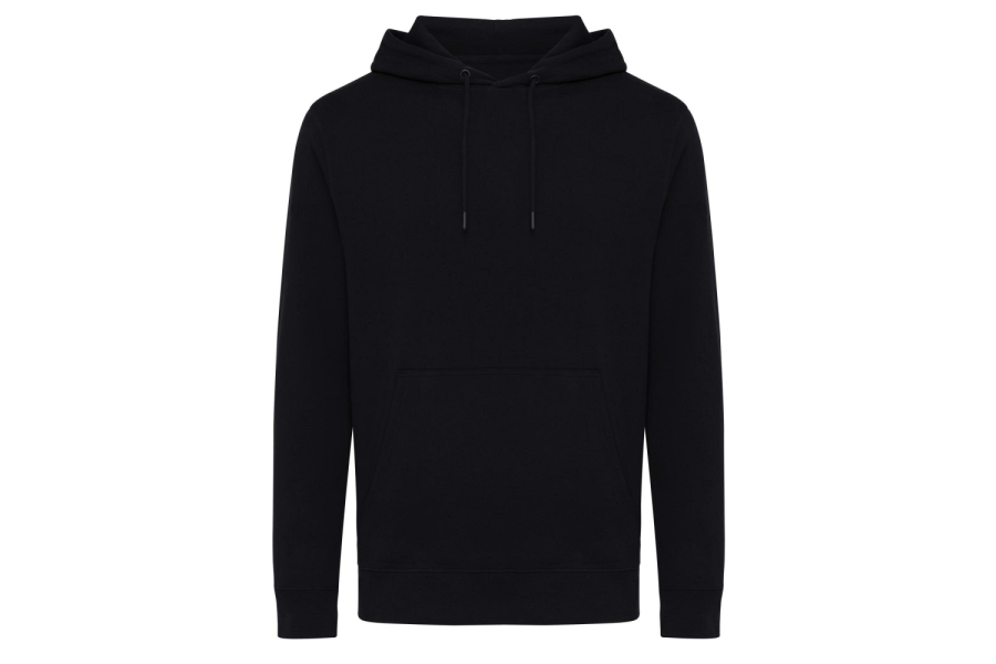 Sweat à capuche léger Iqoniq Rila en coton recyclé: Intérieur de l’encolure