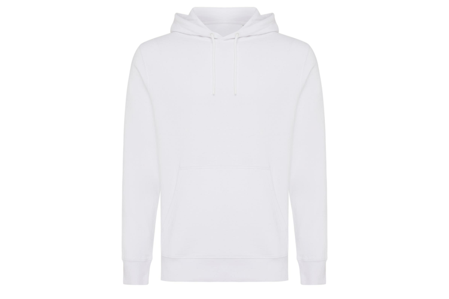 Sweat à capuche léger Iqoniq Rila en coton recyclé: Manche droite