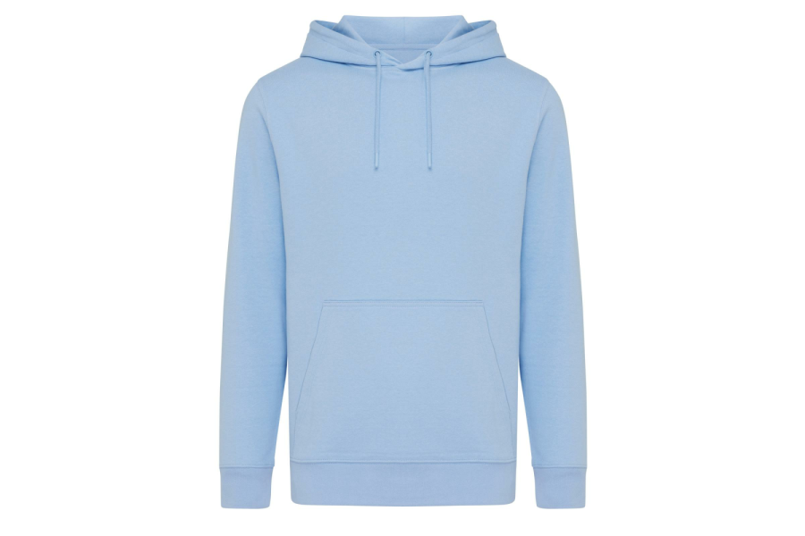 Sweat à capuche léger Iqoniq Rila en coton recyclé: Manche droite