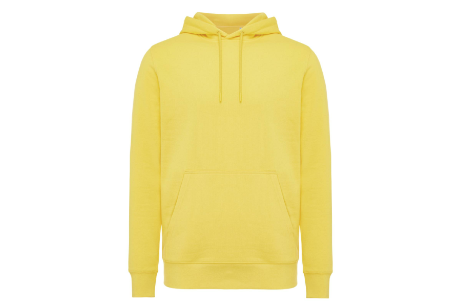 Sweat à capuche léger Iqoniq Rila en coton recyclé: Manche gauche