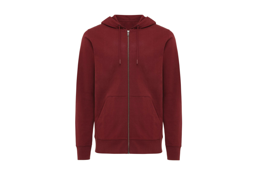 Sweat à capuche entièrement zippé Iqoniq Abisko en coton recyclé: Manche droite
