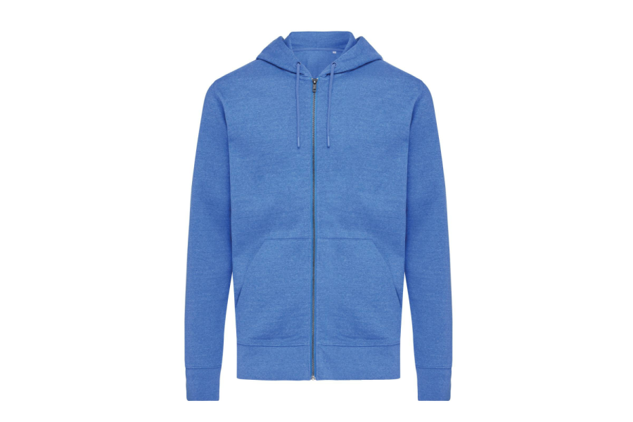 Sweat à capuche entièrement zippé Iqoniq Abisko en coton recyclé: Manche gauche