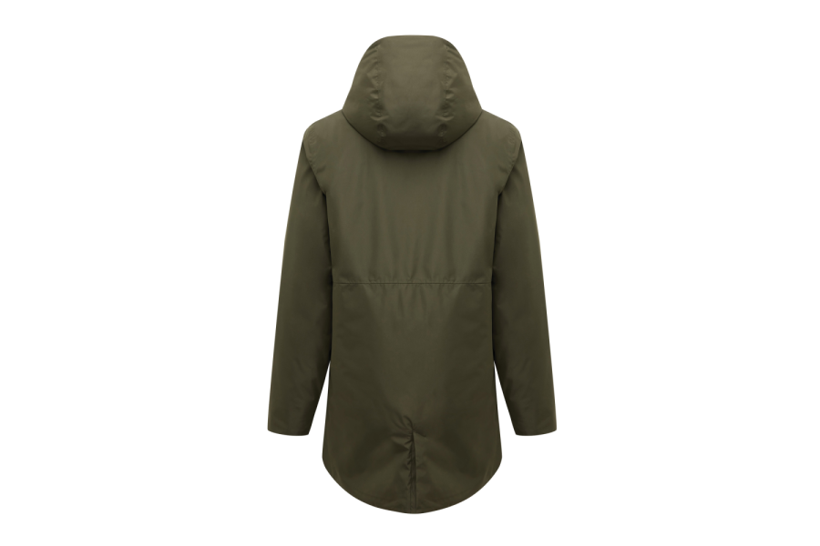 Parka Thelon IQONIQ en polyester recyclé: Arrière du produit, partie inférieure