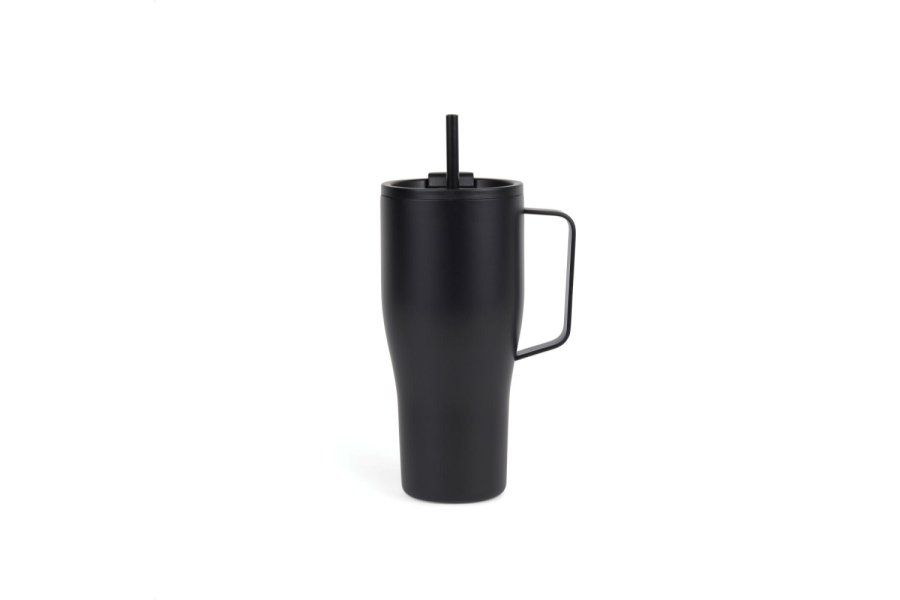 Mug isotherme VINGA Eos voyager de 800 ml en acier inoxydable recyclé RCS: Avant du produit, partie supérieure