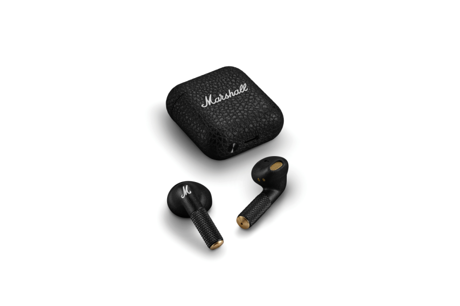 Marshall Minor IV 30H+ TWS kõrvaklapid: eseme esikülg allapoole