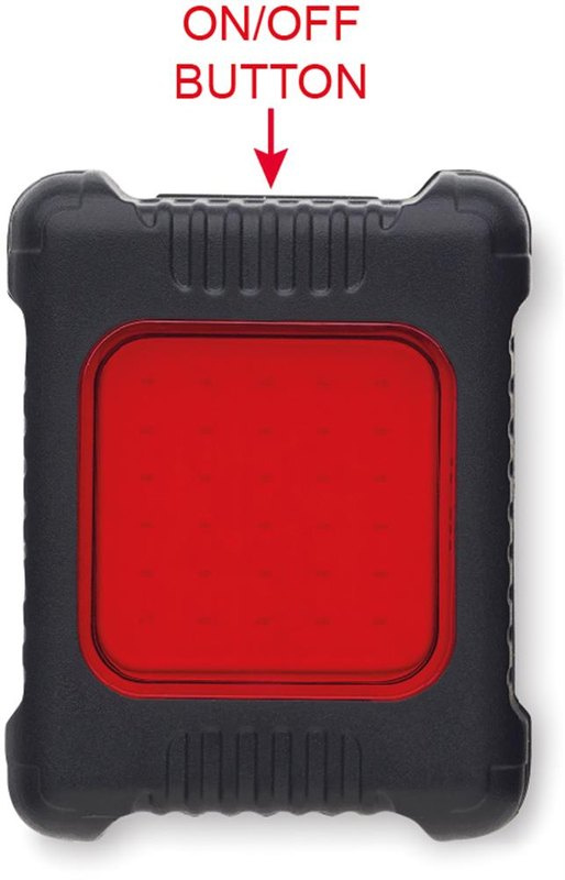 Ensemble d’éclairages de vélo rechargeables: Éclairage rouge