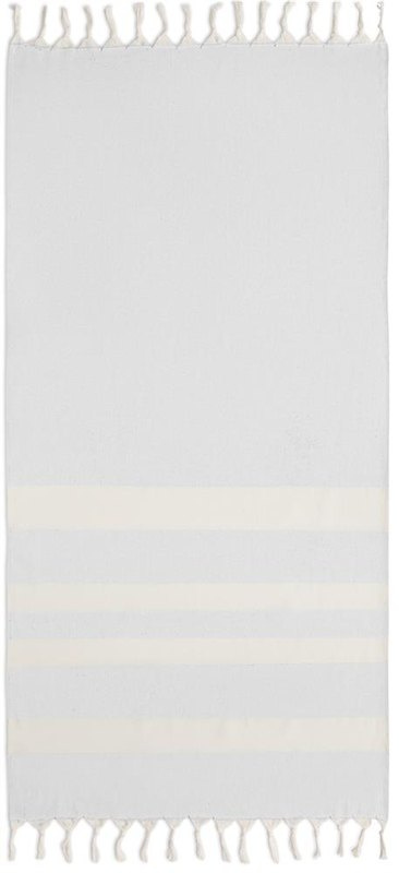 Serviette-couverture hammam recyclée 140 g/m²: Coin de la serviette 1