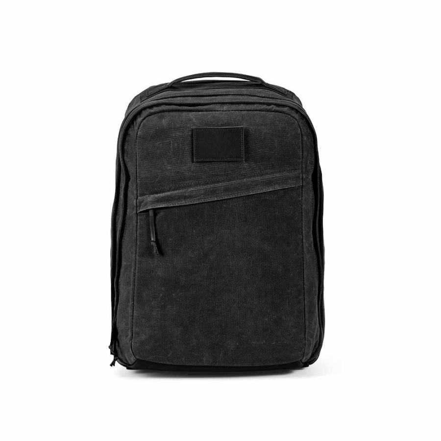 „Cape Town“ kuprinė, 27 l, perdirbta medvilnė, 230 g/m². Tinka 17 colių nešiojamam kompiuteriui.: Kišenė