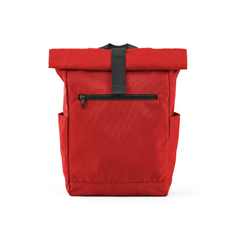Rome Rucksack 12L aus rPET. Mit Rolltop-Design und Klettverschluss.: Front