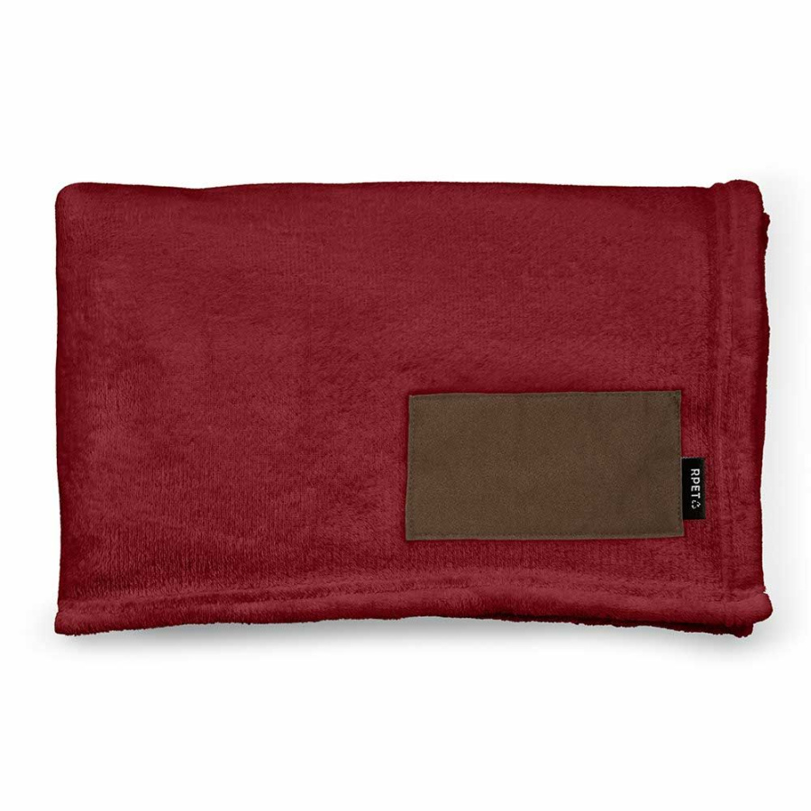 Van-Eyck Decke aus rPET (240 g/m²). Mit personalisierbarem Aufnäher: Patch
