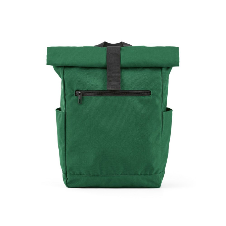Rome Rucksack 12L aus rPET. Mit Rolltop-Design und Klettverschluss.: Front