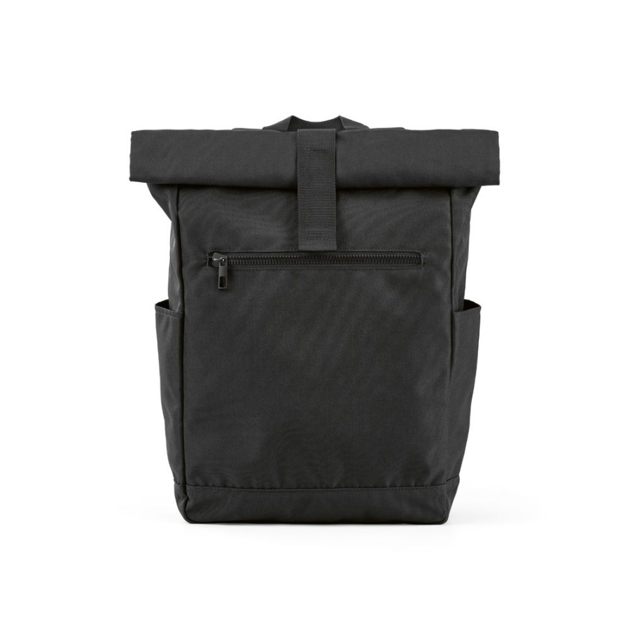 Rome Rucksack 12L aus rPET. Mit Rolltop-Design und Klettverschluss.: Front