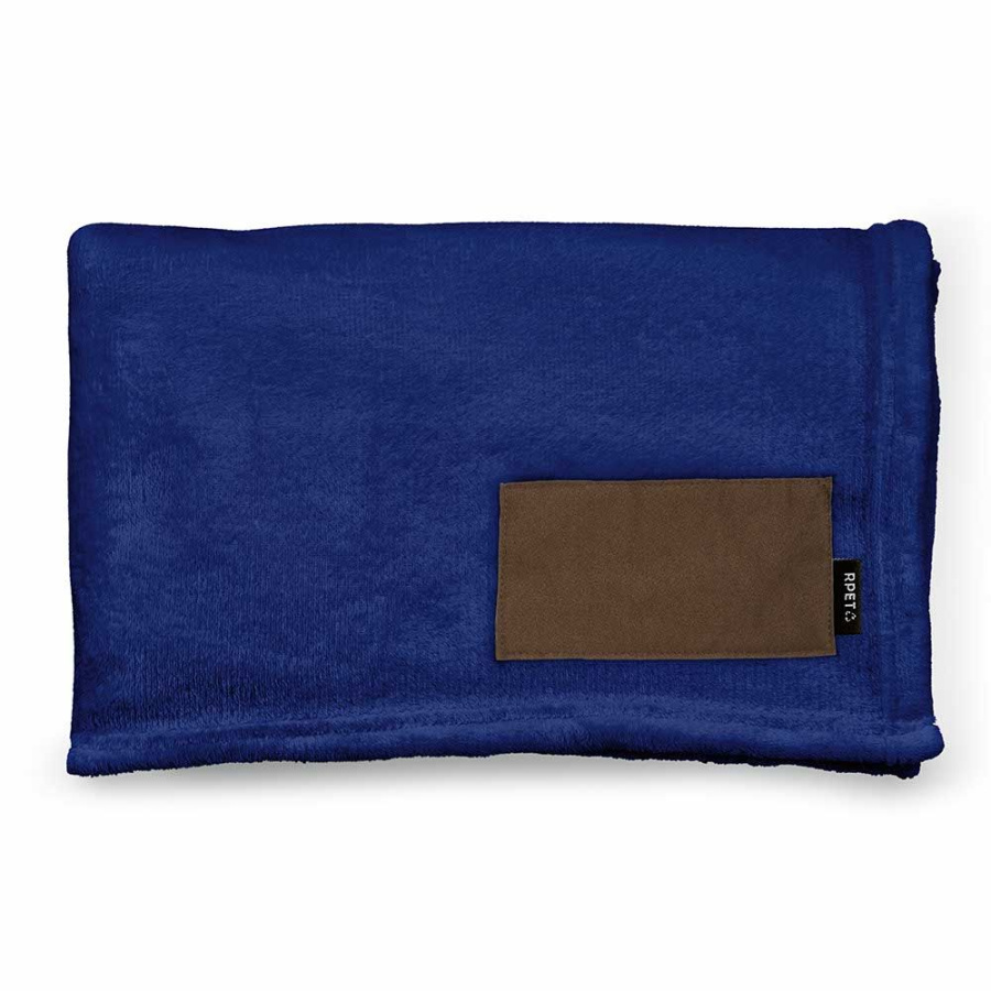 Van-Eyck Decke aus rPET (240 g/m²). Mit personalisierbarem Aufnäher: Patch