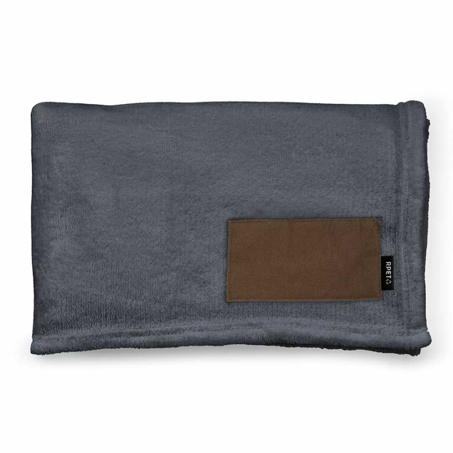 Van-Eyck Decke aus rPET (240 g/m²). Mit personalisierbarem Aufnäher: Patch