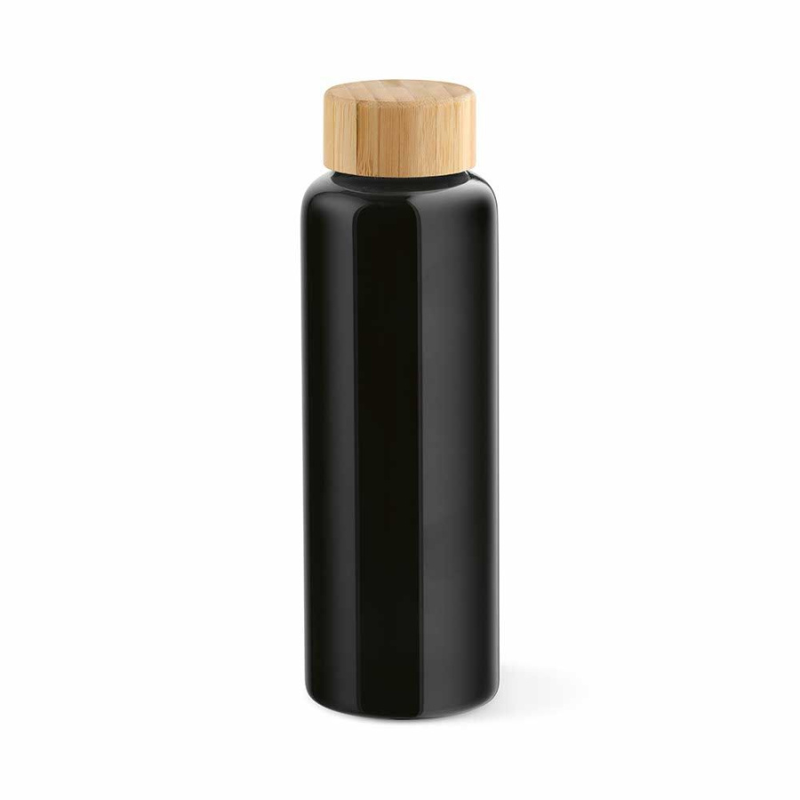 „Indus“ butelis iš borosilikatinio stiklo ir bambuko dangtelio, 510 ml. Nepralaidus.: Butelis