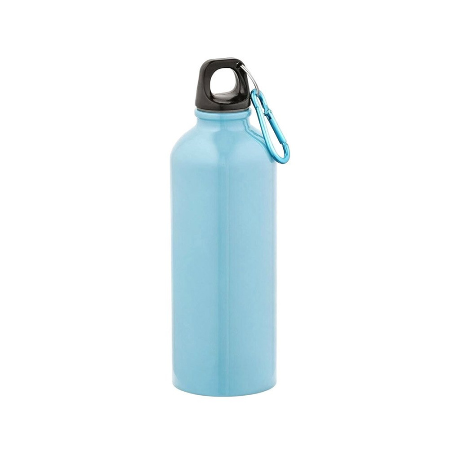 Drava pudele pārstrādāts nerūsējošais tērauds 530 ml. Viensiena un hermētiska. Karabīne uz vāka.: Pudele