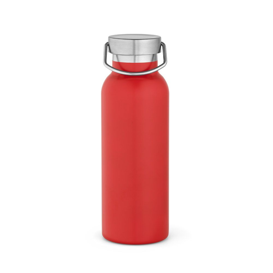 Бутылка Sado Bottle переработанная нержавеющая сталь 560 мл. Двойные стенки, герметичная. Крышка с ручкой.: Бутылка