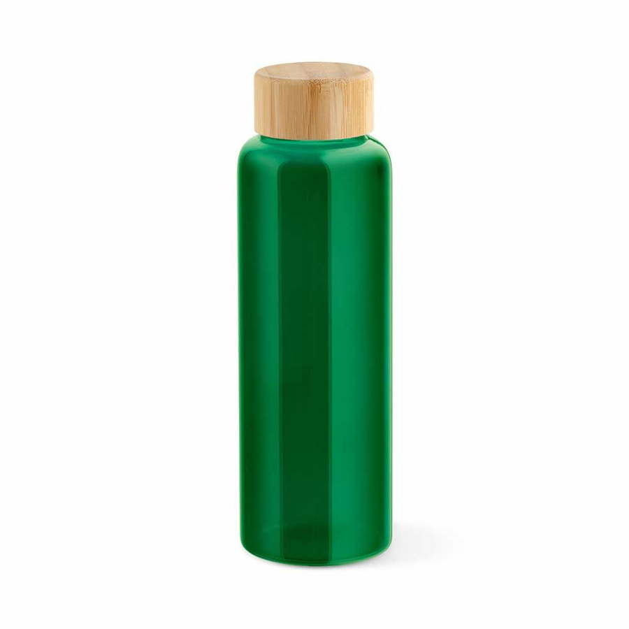 „Indus“ butelis iš borosilikatinio stiklo ir bambuko dangtelio, 510 ml. Nepralaidus.: Butelis