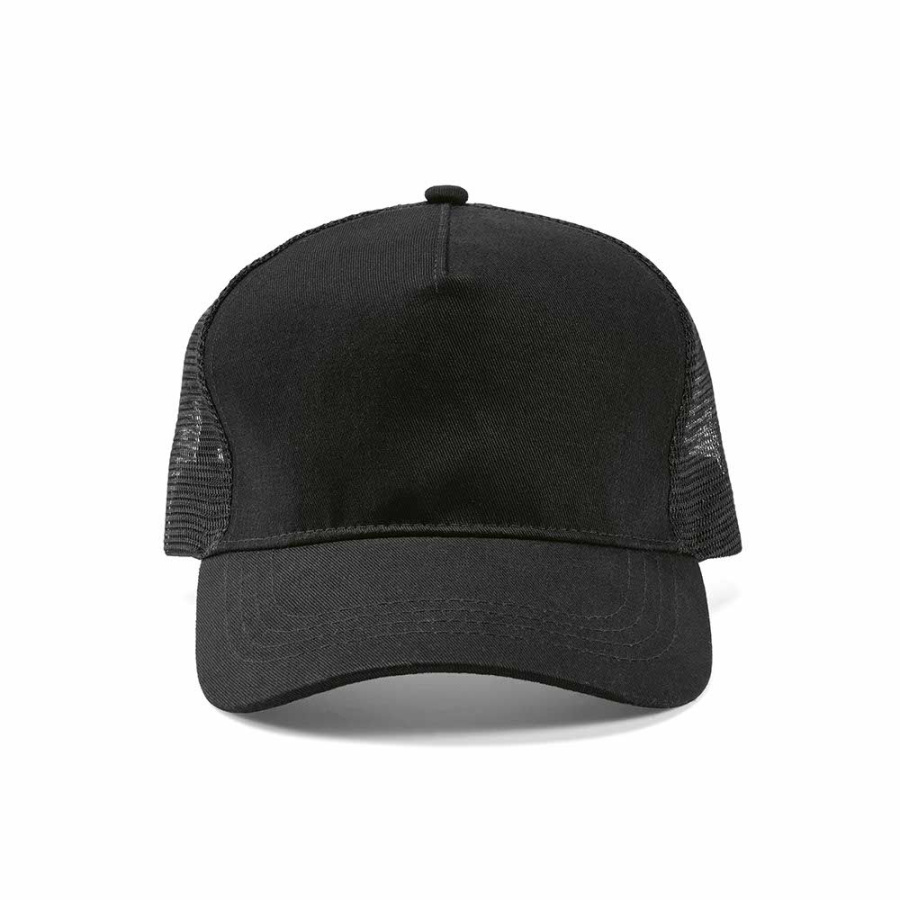 Zappa Cap rPET and rCotton. 5 panels and Snap Closure: Front