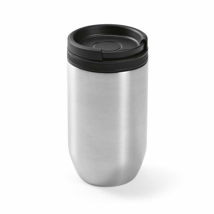 „Okavango“ kelioninis puodelis perdirbtas nerūdijantysis plienas, 430 ml. Dvigubos sienelės ir nepralaidus.: Taurė