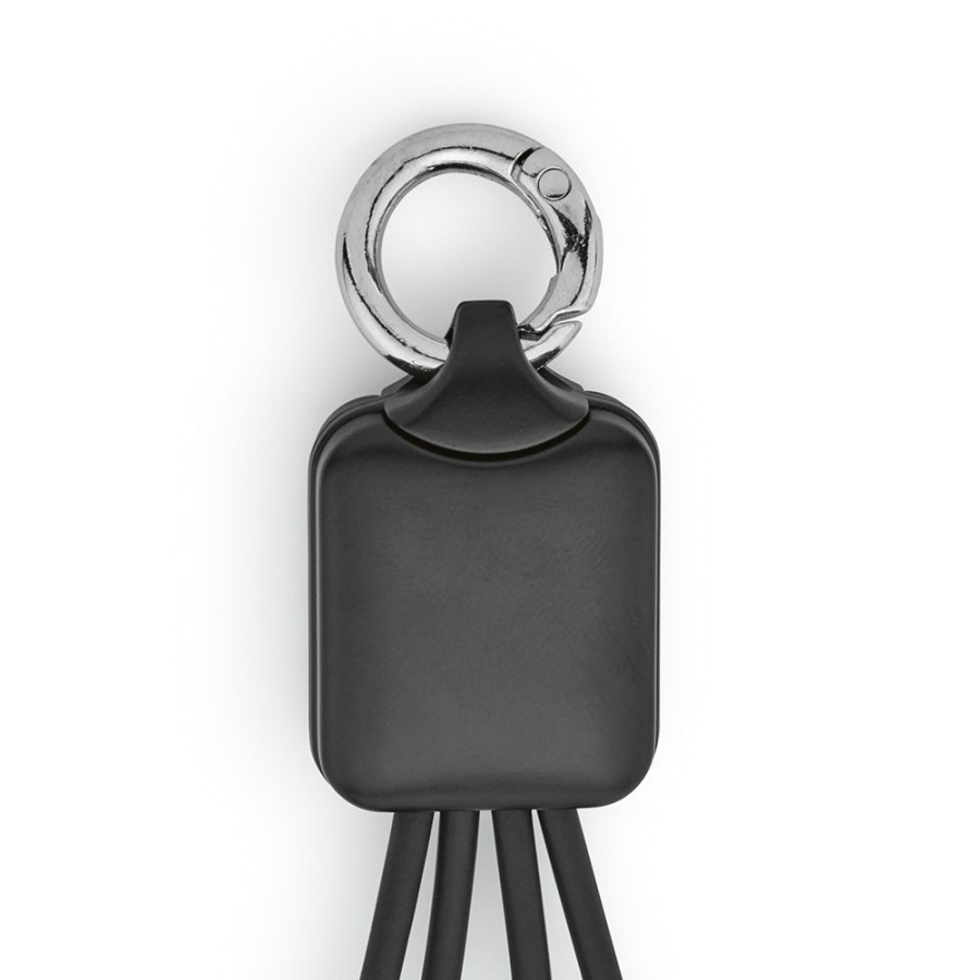 Sagan 4-in-1 Kabel aus rTPR. Mit hinterleuchtetem Logo und Aufhängeöse ACB005-103: Front