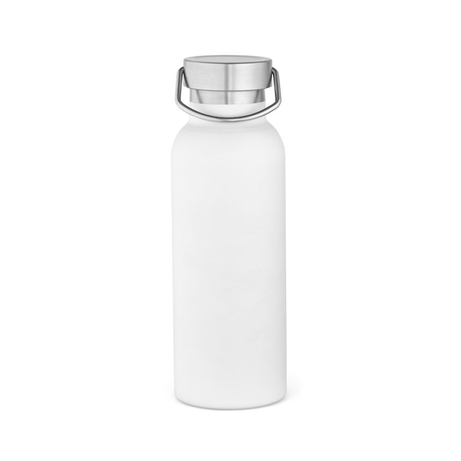 Бутылка Sado Bottle переработанная нержавеющая сталь 560 мл. Двойные стенки, герметичная. Крышка с ручкой.: Бутылка