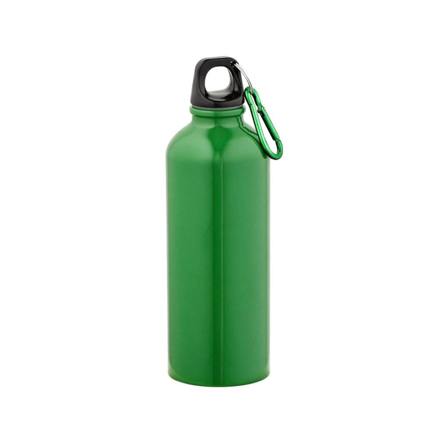 Drava pudele pārstrādāts nerūsējošais tērauds 530 ml. Viensiena un hermētiska. Karabīne uz vāka.: Pudele