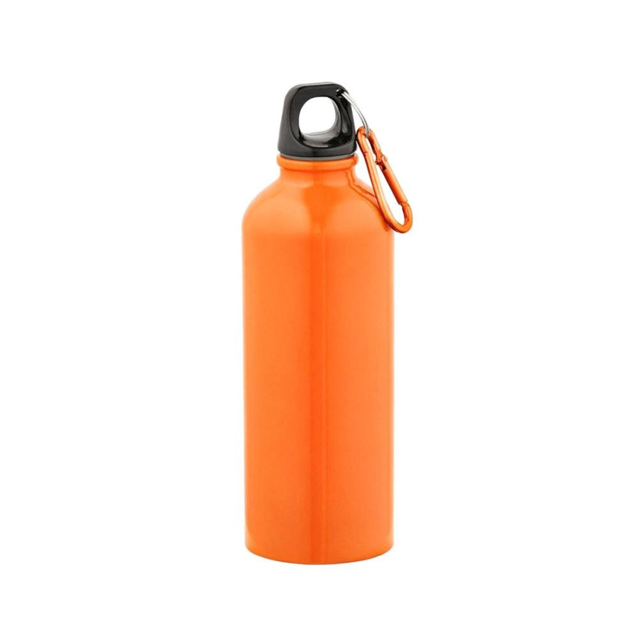 Drava pudele pārstrādāts nerūsējošais tērauds 530 ml. Viensiena un hermētiska. Karabīne uz vāka.: Pudele