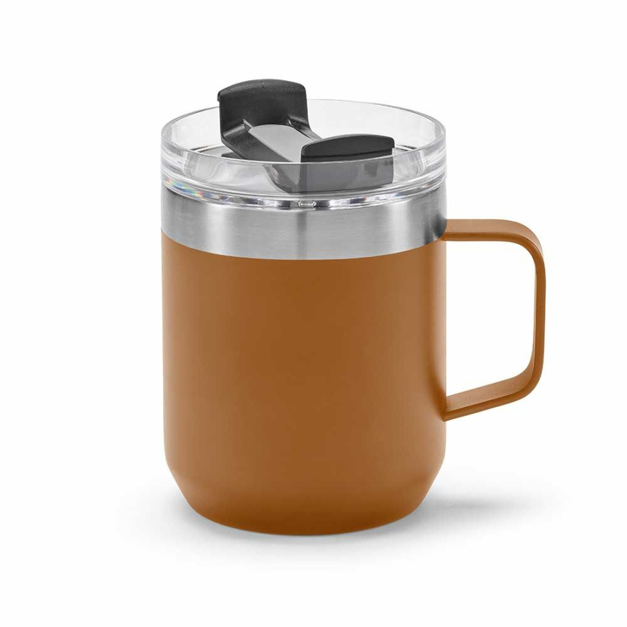 Shinano Tasse recy.Edelstahl, 440 ml. Doppelwandig mit drehbarem Deckel: Becher