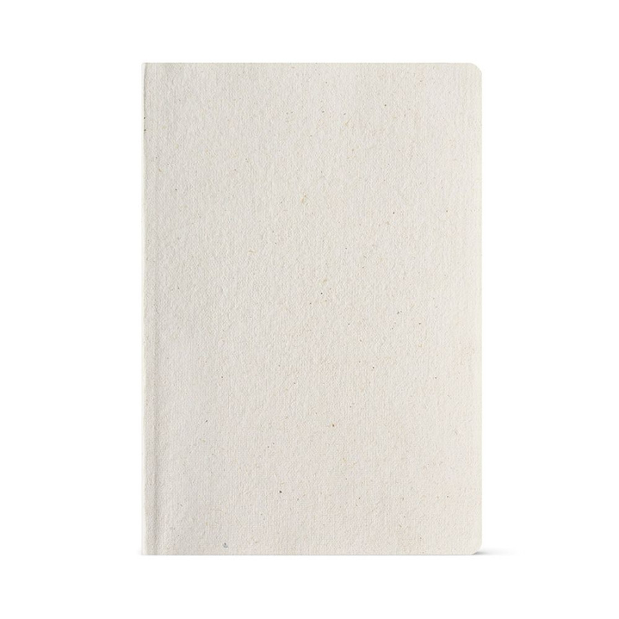 Austen A5 Notizbuch mit Hanfeinband. 196 Seiten aus 80gsm recy.Papier: Abdeckung