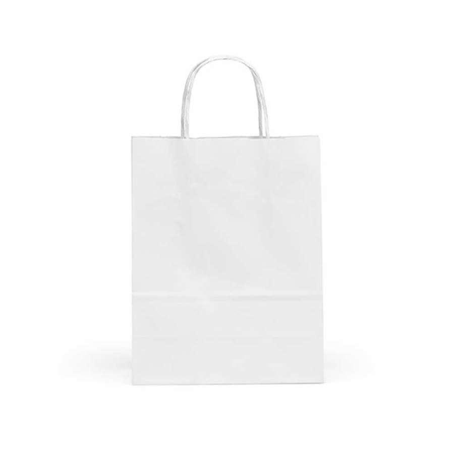 Белый крафт-пакет Etna S, сертифицированный FSC®. Плотность ткани 90 г/м². Произведено в Португалии.: Передний