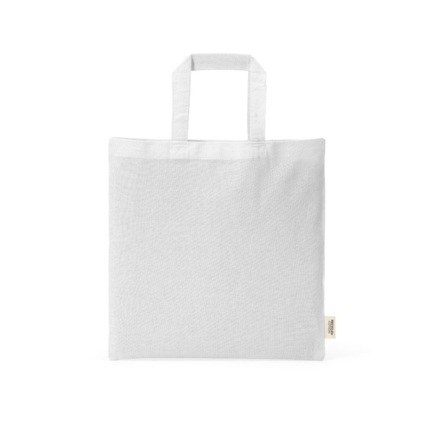 Aneto Einkaufstasche aus recy. Baumwolle, 140g/m², 30cm Henkel: Front