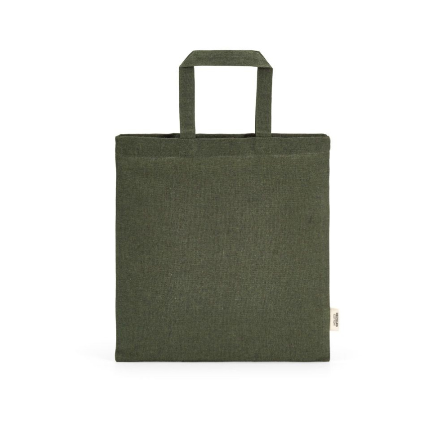 Aneto Einkaufstasche aus recy. Baumwolle, 140g/m², 30cm Henkel: Front