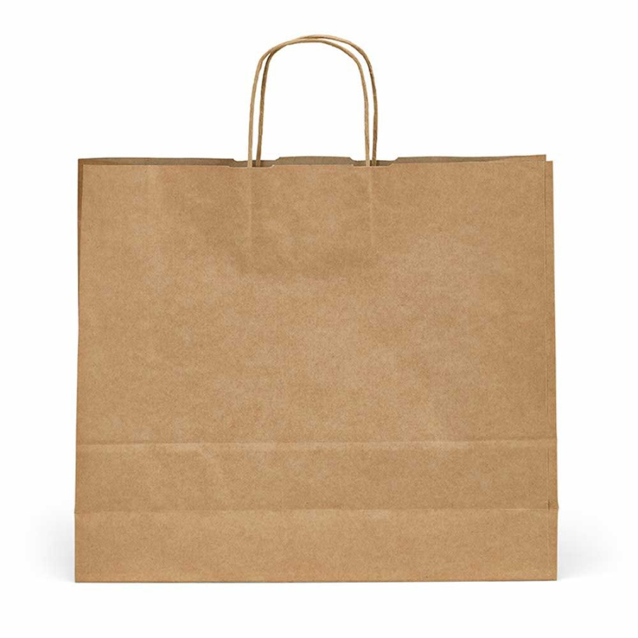 Vesuvio XL braune FSC®-Kraftpapiertasche aus Recyclingpapier, 115g/m²: Front