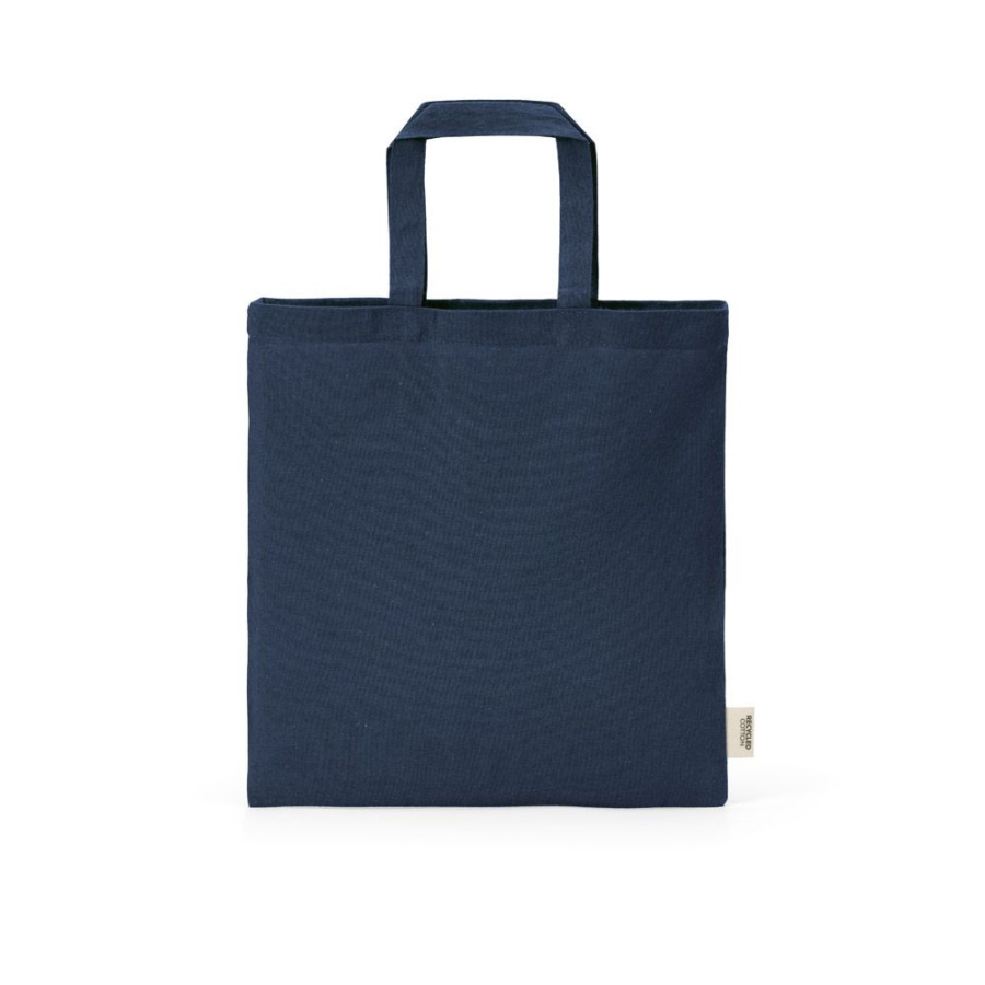 Aneto Einkaufstasche aus recy. Baumwolle, 140g/m², 30cm Henkel: Front
